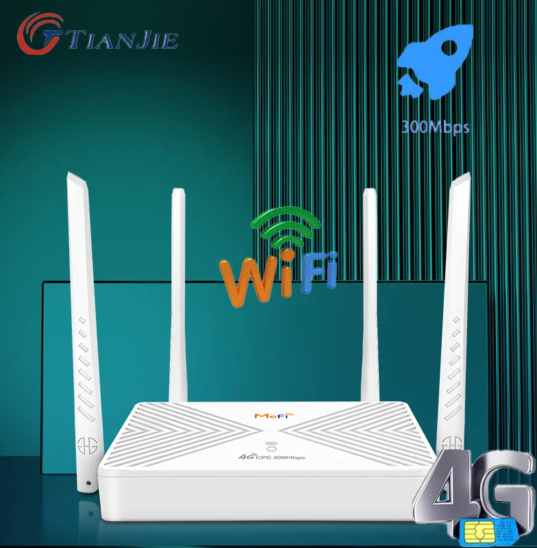 TIANJIE 4G WiFi-маршрутизатор, беспроводной слот для SIM-карты, беспроводной маршрутизатор Rj45, точка доступа CAT4 300 Мбит/с для камер, кабин и путешествий.
TIANJIE 4G WiFi-маршрутизатор, беспроводной слот для SIM-карты, беспроводной маршрутизатор Rj45, точка доступа CAT4 300 Мбит/с для камер, кабин и путешествий.