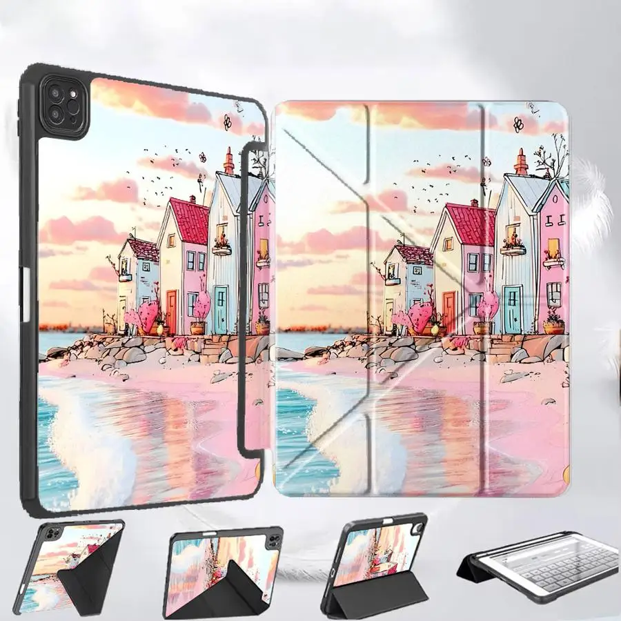 Чехол-подставка для планшетов iPad Pro 11-го, 10-го, 9-го, 8-го, 7-го поколений, 12.9 дюймов, Air 4, 5, M3, M2, M4, 11 дюймов, Mini 6, 7, Pro 2025, с мультяшным пляжным дизайном
Чехол-подставка для планшетов iPad Pro 11-го, 10-го, 9-го, 8-го, 7-го поколений, 12.9 дюймов, Air 4, 5, M3, M2, M4, 11 дюймов, Mini 6, 7, Pro 2025, с мультяшным пляжным дизайном