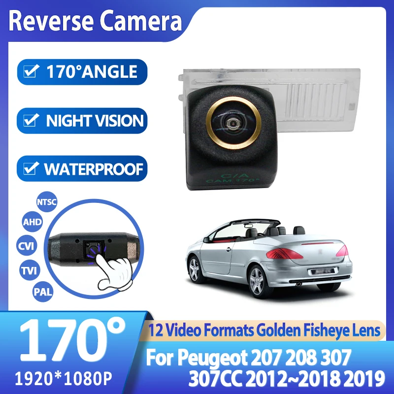 170° HD 1080P Car Rear View Camera For Peugeot 207 208 307 307CC 2012~2015 2016 2017 2018 2019 Hatchback Citroen C-Quatre AHD
170° HD 1080P Car Rear View Camera For Peugeot 207 208 307 307CC 2012~2015 2016 2017 2018 2019 Hatchback Citroen C-Quatre AHD