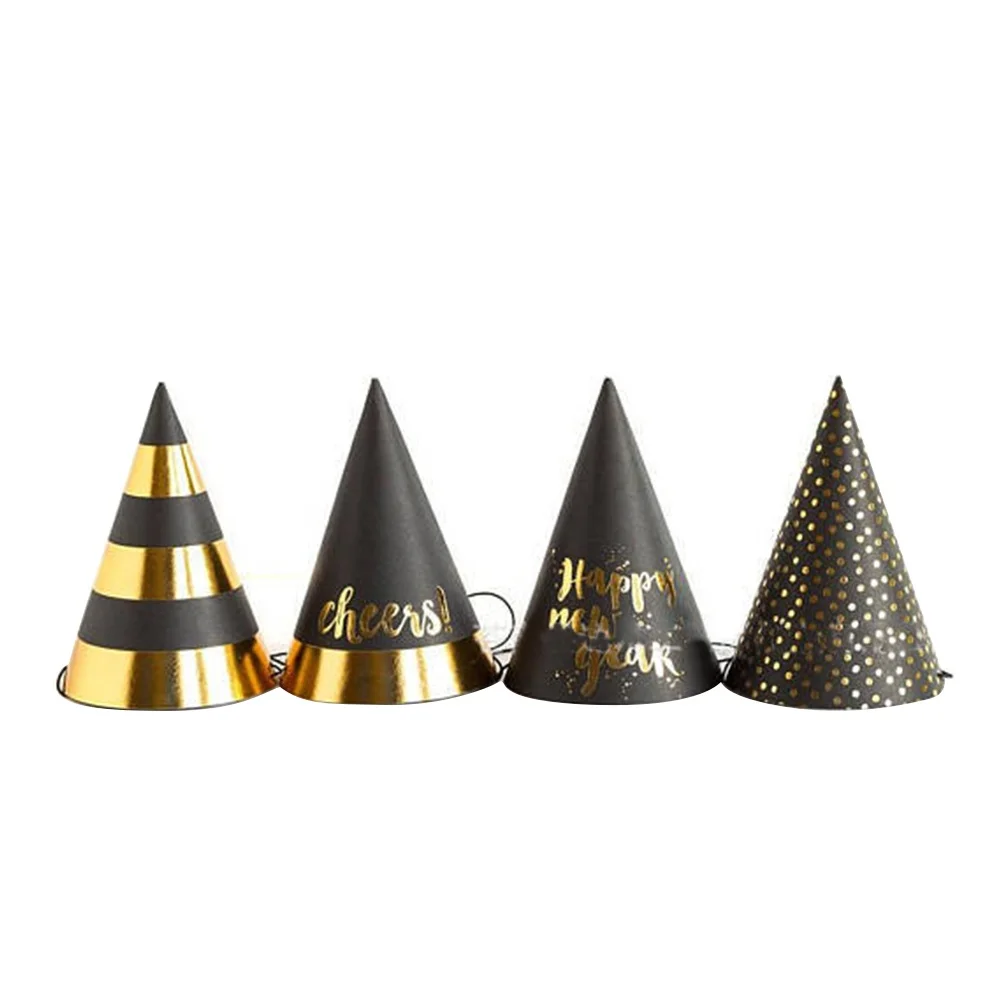 12pcs Cap Cone Hats Paper New Year Party Party Decorative Hats Decoration Novelty Cap 24x21x1cm Black Easy Assembly
12pcs Cap Cone Hats Paper New Year Party Party Decorative Hats Decoration Novelty Cap 24x21x1cm Black Easy Assembly