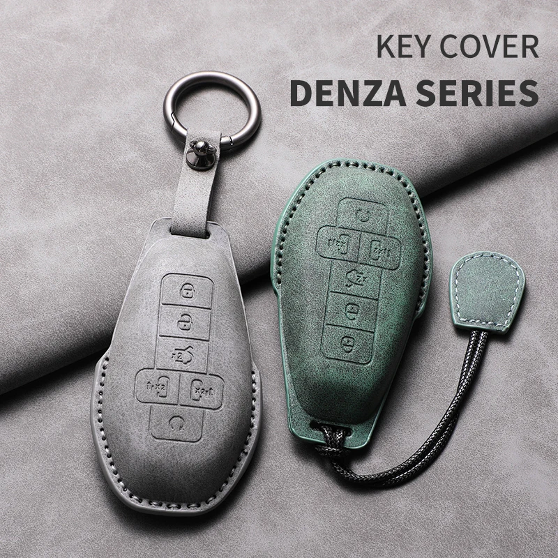 For DENZA D9 EV DM Fashion Sheepskin Leather Car Smart Key Case Shell Holder Protection Cover Auto Styling Keychain Accessories
For DENZA D9 EV DM Fashion Sheepskin Leather Car Smart Key Case Shell Holder Protection Cover Auto Styling Keychain Accessories