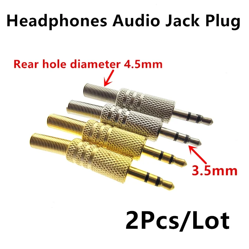 2Pcs/lot 2.5 3.5mm Replacement 3.5mm Male Repair Headphones Audio Jack Plug Connector Soldering For Most Earphone Jac
2Pcs/lot 2.5 3.5mm Replacement 3.5mm Male Repair Headphones Audio Jack Plug Connector Soldering For Most Earphone Jac