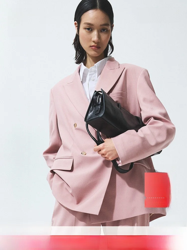 H&M Casual Double-Breasted Women's Suit 1315278 Polyester Fiber Spandex Elastic Fiber Rayon Daily Wear Spring Summer New Arrival
H&M Casual Double-Breasted Women's Suit 1315278 Polyester Fiber Spandex Elastic Fiber Rayon Daily Wear Spring Summer New Arrival