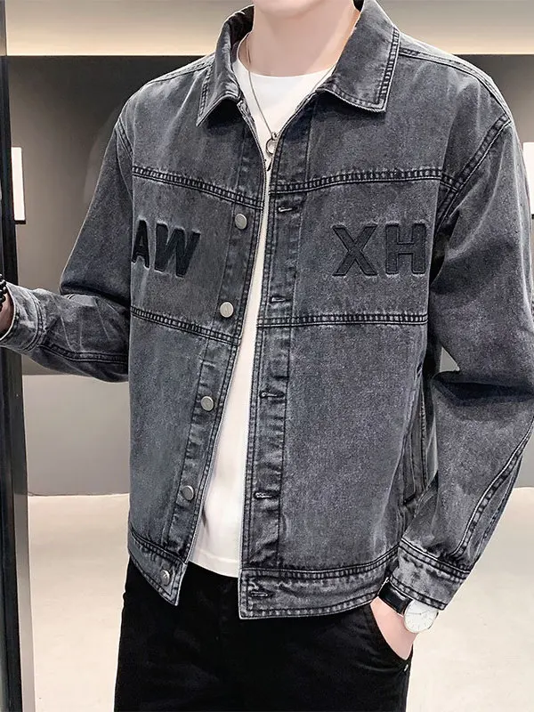 Повседневная свободная мужская джинсовая куртка Jaet, осенняя новинка Sle Faion, брендовая повседневная модная рабочая одежда с воротником Jaet Youth (3) Верхняя одежда
Повседневная свободная мужская джинсовая куртка Jaet, осенняя новинка Sle Faion, брендовая повседневная модная рабочая одежда с воротником Jaet Youth (3) Верхняя одежда