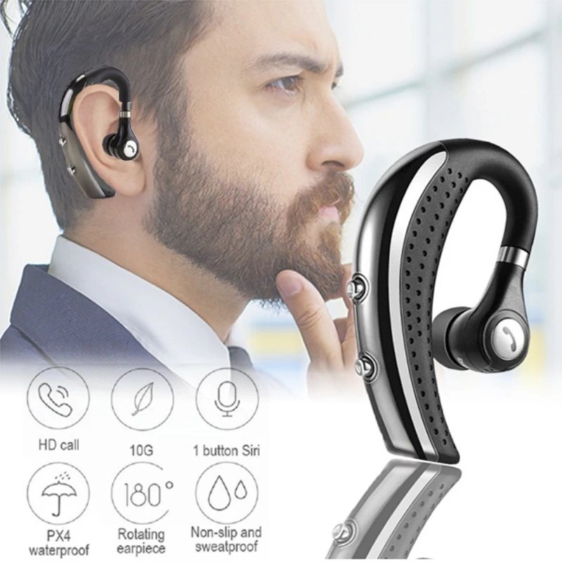 Wireless bluetooth 5.1 handsfree headset earphone ear hook earbuds With MIC microphone
Wireless bluetooth 5.1 handsfree headset earphone ear hook earbuds With MIC microphone