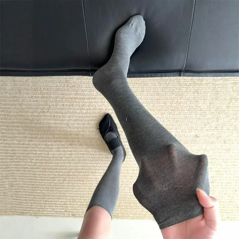 Spring/Summer Lightweight Gray Pure Cotton Korean-Style Slightly Compressive Calf-High Socks—Elegant, Versatile, Slimming
Spring/Summer Lightweight Gray Pure Cotton Korean-Style Slightly Compressive Calf-High Socks—Elegant, Versatile, Slimming