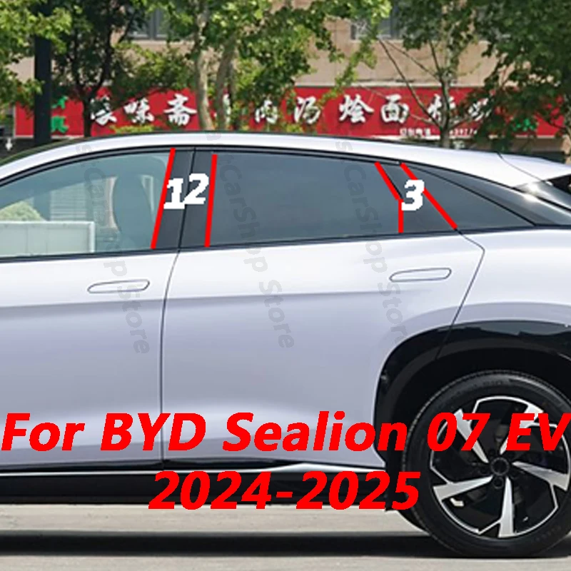 For BYD Sealion 07 EV 2024 2025 Car Middle Window B C Center Pillar Sticker PC Decorative Central Frame Strip Accessories
For BYD Sealion 07 EV 2024 2025 Car Middle Window B C Center Pillar Sticker PC Decorative Central Frame Strip Accessories