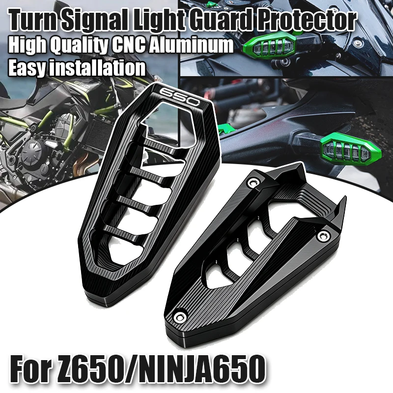 For Z650 2023-2026 Ninja 650 2023-2026 versys 650 2022-2025 Motorcycle Accessories Front Rear Turn Signal Light Guard Protector
For Z650 2023-2026 Ninja 650 2023-2026 versys 650 2022-2025 Motorcycle Accessories Front Rear Turn Signal Light Guard Protector