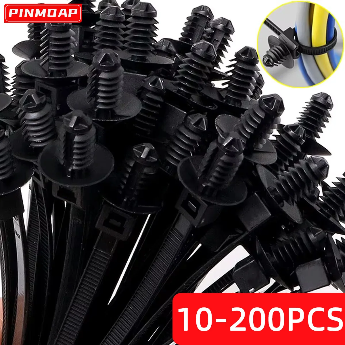 PINMOAP Universal Push Mount Cable Zip Tie Automotive Wiring Installation And Engine Compartment Harness Restraint Zip Ties
PINMOAP Universal Push Mount Cable Zip Tie Automotive Wiring Installation And Engine Compartment Harness Restraint Zip Ties