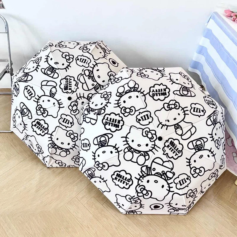 Новый милый складной зонт Sanrioed Hello Kitty, Солнцезащитный виниловый зонтик с УФ-защитой, зонтик от дождя или блеска, Подарочные игрушки
Новый милый складной зонт Sanrioed Hello Kitty, Солнцезащитный виниловый зонтик с УФ-защитой, зонтик от дождя или блеска, Подарочные игрушки