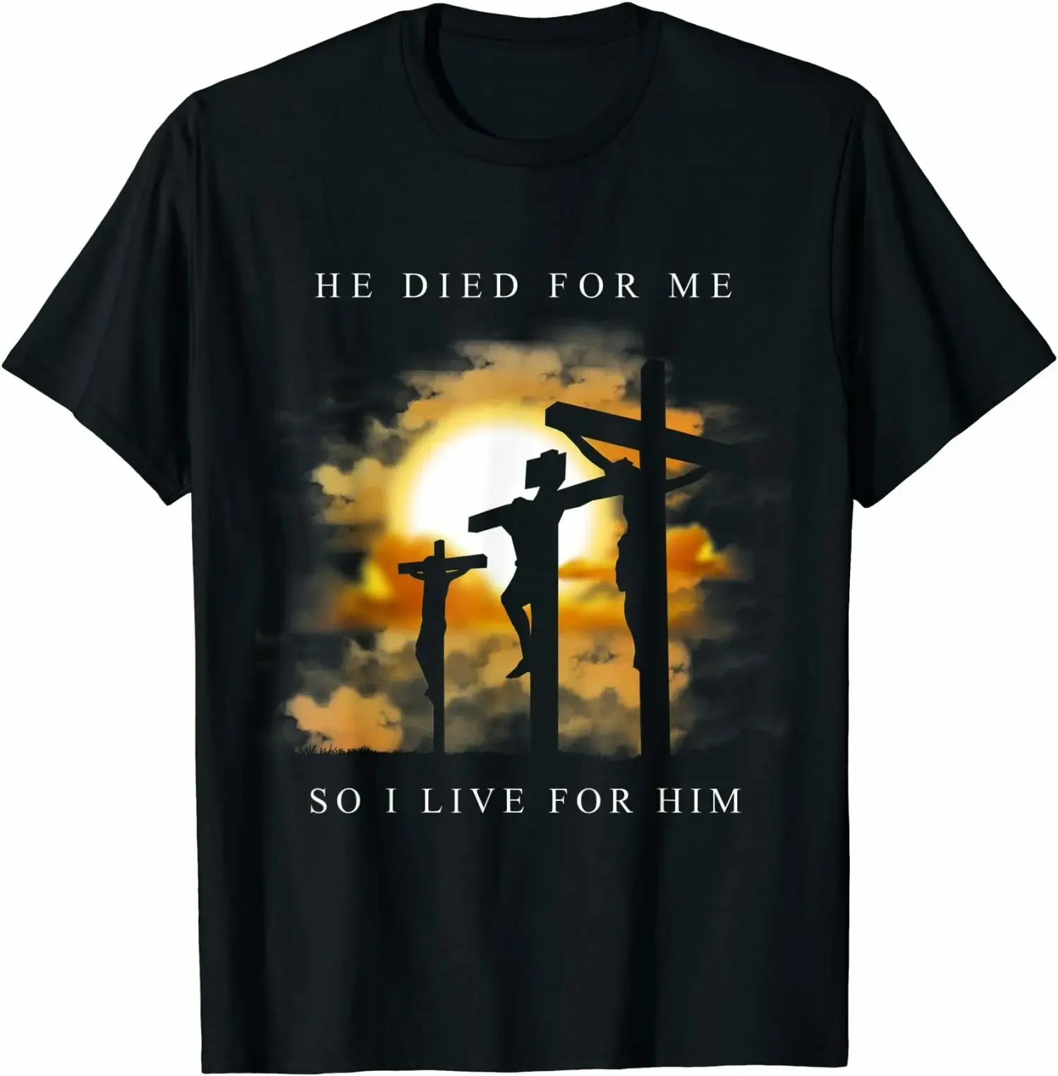 Christian Bible Verse - Jesus Died For Me So I Live For Him T-Shirt Short Sleeve O-Neck Mens T Shirt New S-3XL
Christian Bible Verse - Jesus Died For Me So I Live For Him T-Shirt Short Sleeve O-Neck Mens T Shirt New S-3XL