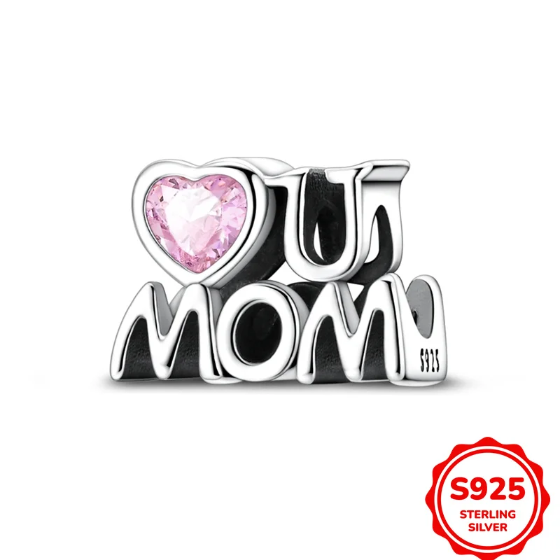 100% 925 Sterling Silver I Love You MOM Charms Beads Fit DIY Bracelets Jewelry Anniversary Jewelry For Wome
100% 925 Sterling Silver I Love You MOM Charms Beads Fit DIY Bracelets Jewelry Anniversary Jewelry For Wome