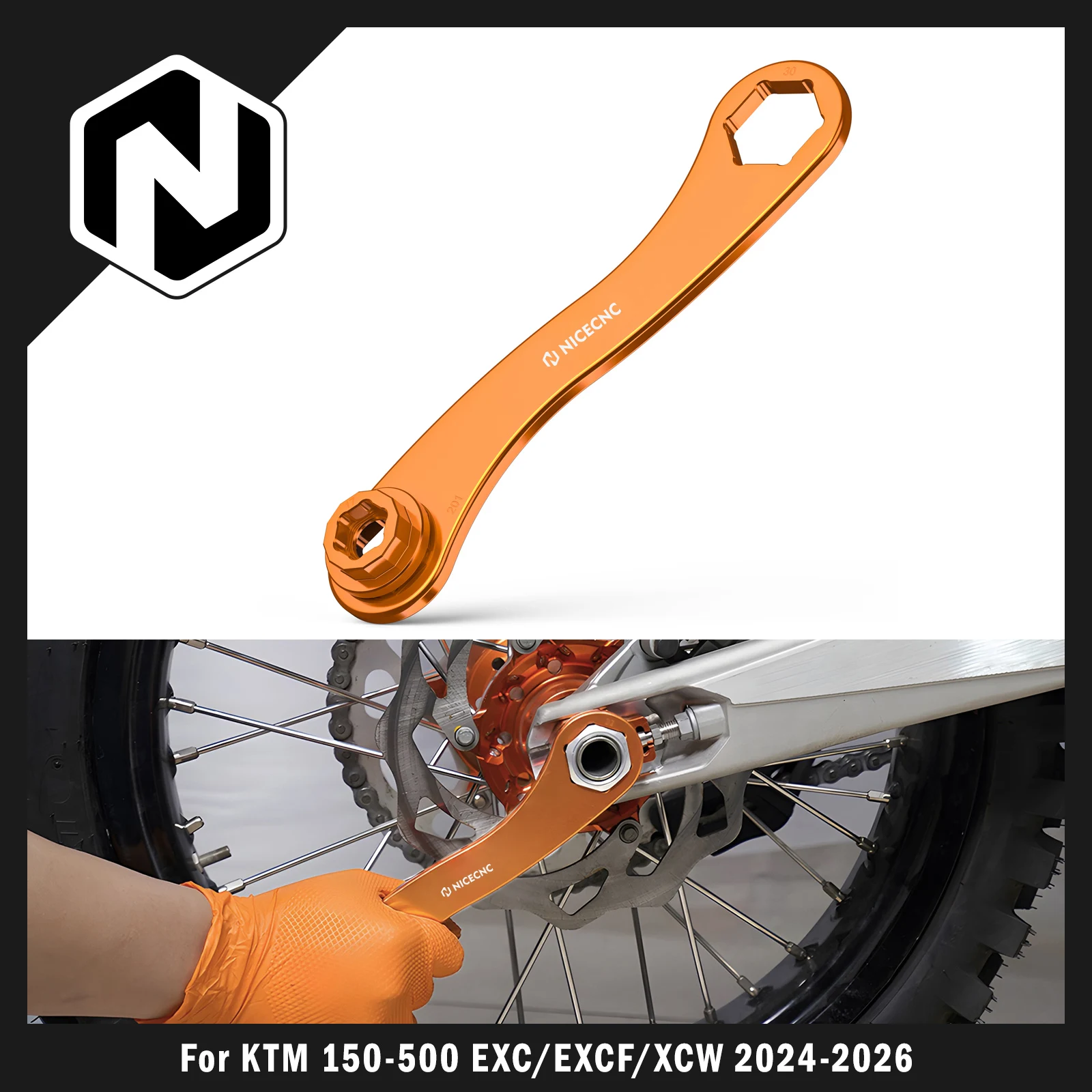 2024-2026 For KTM EXC 300 250 EXCF 350 XCW 300 17-27-30mm Wheel Axle Spanner Wrench Tool SX125 SXF 250 SXF 450 XCF 350 2023-2026
2024-2026 For KTM EXC 300 250 EXCF 350 XCW 300 17-27-30mm Wheel Axle Spanner Wrench Tool SX125 SXF 250 SXF 450 XCF 350 2023-2026