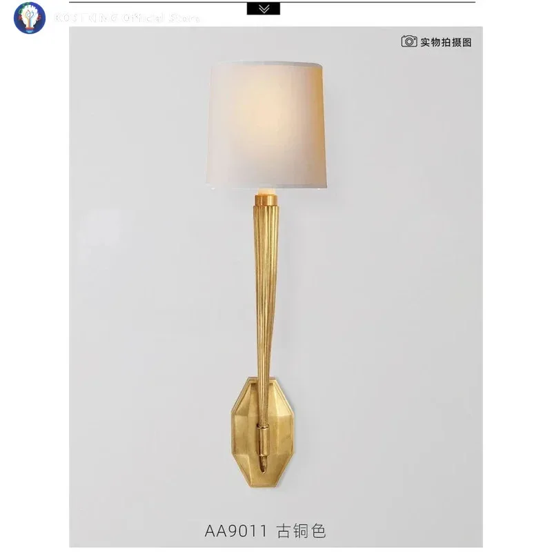 French all copper bracket cloth wall lamps living room bedroom study hotel staircase aisle bathroom luxury wall sconces lights
French all copper bracket cloth wall lamps living room bedroom study hotel staircase aisle bathroom luxury wall sconces lights