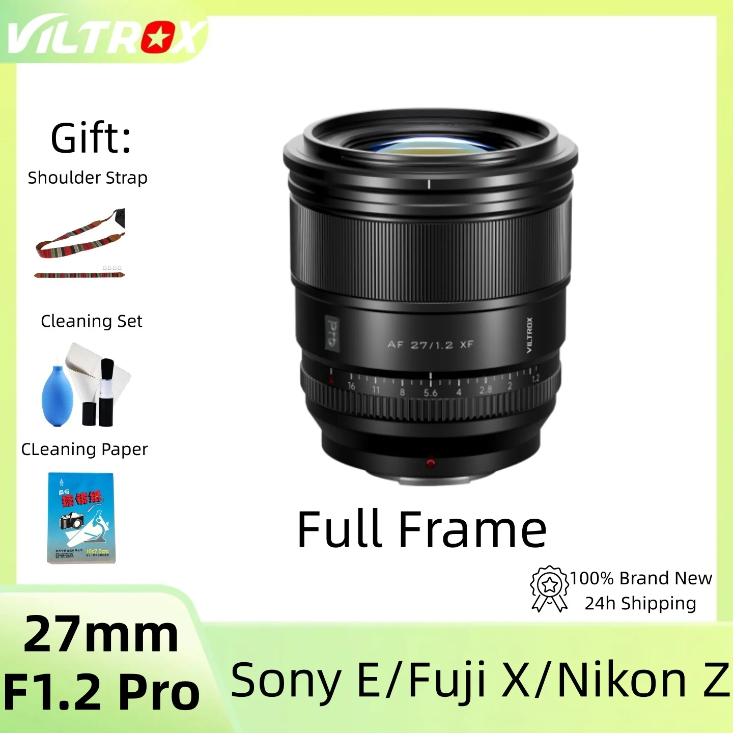 Объектив Viltrox 27 мм F1.2 PRO с автофокусом и большой диафрагмой для Fujifilm XF Mount APS-C беззеркальных камер XE3 XT10 XT5 XT4 XT30
Объектив Viltrox 27 мм F1.2 PRO с автофокусом и большой диафрагмой для Fujifilm XF Mount APS-C беззеркальных камер XE3 XT10 XT5 XT4 XT30