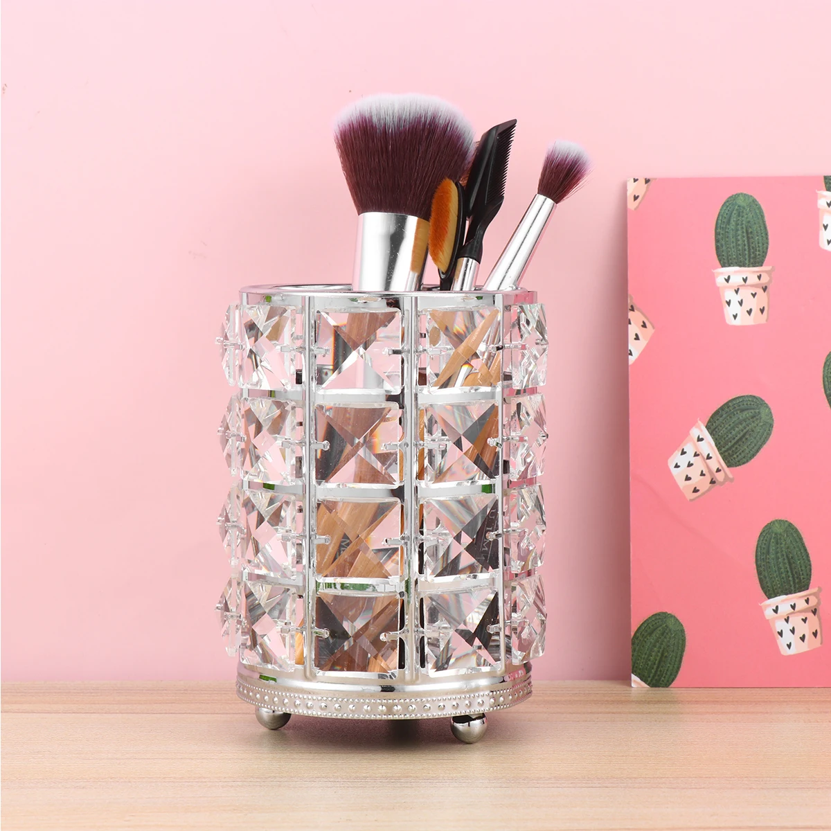 Crystal Makeup Brush Holder Durable Safe Storage Barrel Hollow Tools Decorative Exquisite Keeps Tidy Cosmetics
Crystal Makeup Brush Holder Durable Safe Storage Barrel Hollow Tools Decorative Exquisite Keeps Tidy Cosmetics