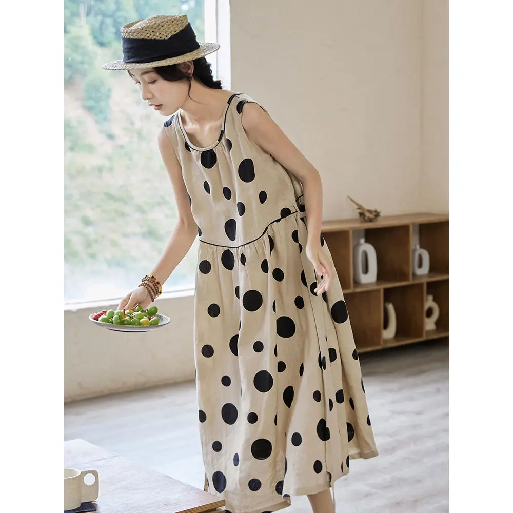 Print Polka Dot Slimming Vest Dress Fashionable Age-Reducing
Print Polka Dot Slimming Vest Dress Fashionable Age-Reducing