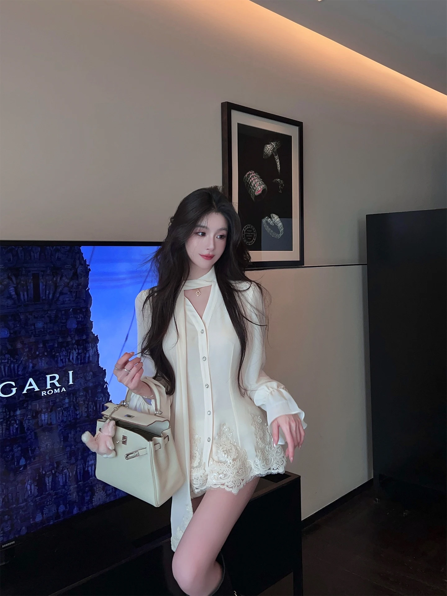 FairyJiang Winter Embroidered Waist-Cinching Bell Sve White irt Women's Long Sve Blouse Casual Sle Breathable
FairyJiang Winter Embroidered Waist-Cinching Bell Sve White irt Women's Long Sve Blouse Casual Sle Breathable
