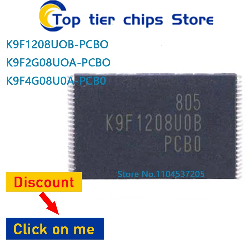 1PCS/LOT K9F1208UOB-PCBO K9F2G08UOA-PCBO K9F4G08U0A-PCB0 TSOP 100% NEW
1PCS/LOT K9F1208UOB-PCBO K9F2G08UOA-PCBO K9F4G08U0A-PCB0 TSOP 100% NEW
