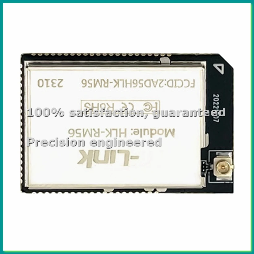 Модуль Wi-Fi RM56 2.4G/5.8G двухдиапазонный Wi-Fi+BT/BLE5.2 с поддержкой стандартов 802.11 A/B/G, модель RM56-TCES
Модуль Wi-Fi RM56 2.4G/5.8G двухдиапазонный Wi-Fi+BT/BLE5.2 с поддержкой стандартов 802.11 A/B/G, модель RM56-TCES