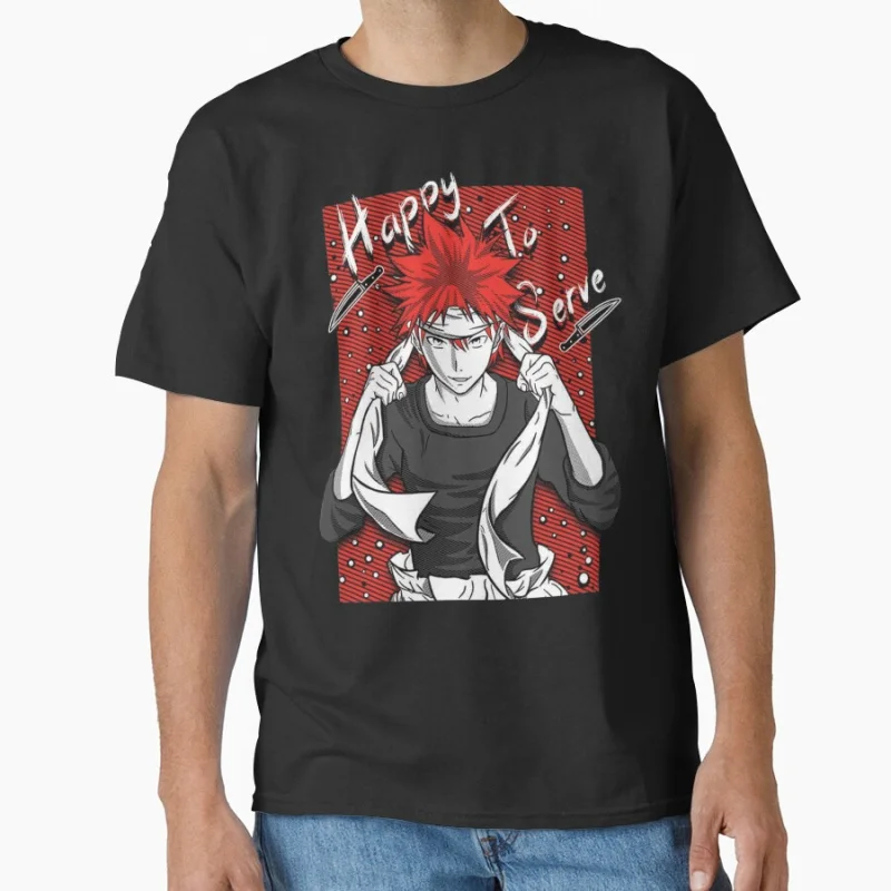 Food Wars Shokugeki no Soma Retro Japan cook manga Vintage anime t shirt for men large size Adult Tops S-6XL
Food Wars Shokugeki no Soma Retro Japan cook manga Vintage anime t shirt for men large size Adult Tops S-6XL