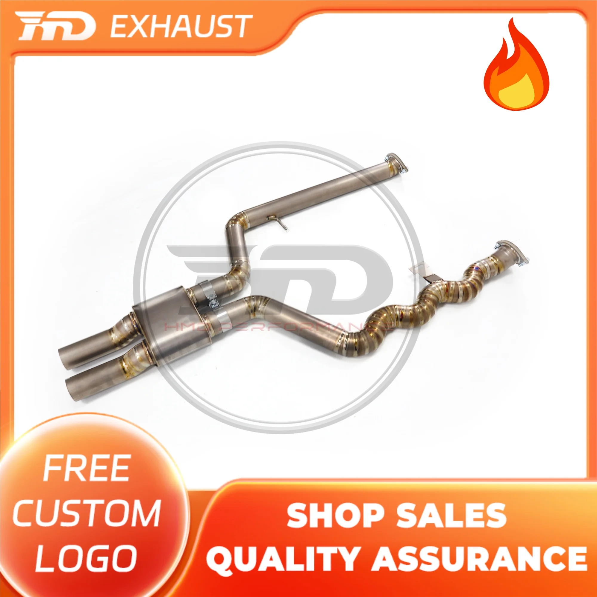 HMD Hot sale Titanium alloy Exhaust System Performance Middle Pipe for BMW M3 M4 G80 G82 3.0T X-pipe With Resonator
HMD Hot sale Titanium alloy Exhaust System Performance Middle Pipe for BMW M3 M4 G80 G82 3.0T X-pipe With Resonator