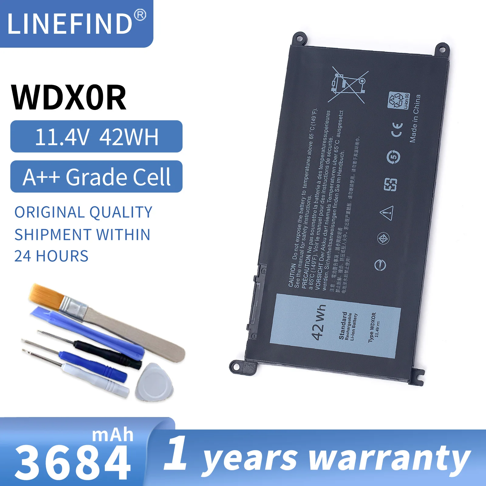 Новый оригинальный аккумулятор WDXOR WDX0R 11,4 В, 42 Втч для Dell Inspiron 13 14 15 17 5000 7000 P69G001 5378 5379 5770 5570 P69G Vostro 5471
Новый оригинальный аккумулятор WDXOR WDX0R 11,4 В, 42 Втч для Dell Inspiron 13 14 15 17 5000 7000 P69G001 5378 5379 5770 5570 P69G Vostro 5471
