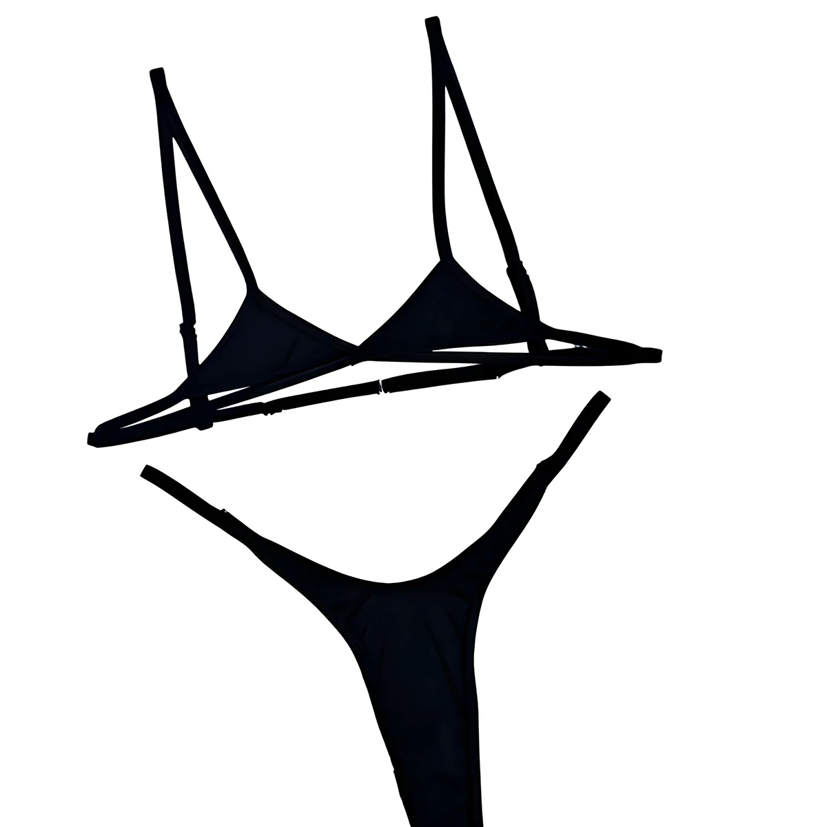 Earlix 2-Piece Black Three-Point Bikini Lingerie Set Sexy Erotic Women's Underwear Summer New Arrival
Earlix 2-Piece Black Three-Point Bikini Lingerie Set Sexy Erotic Women's Underwear Summer New Arrival