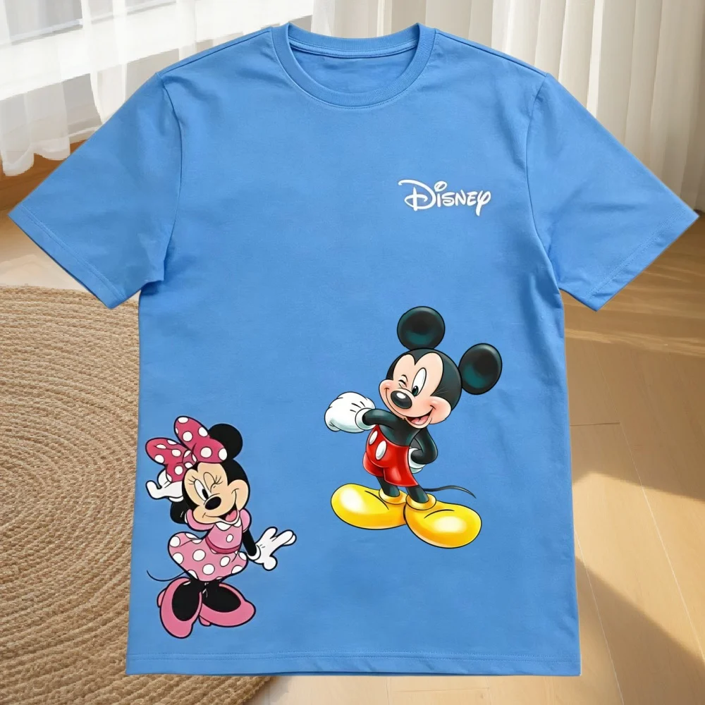 Disney Minnie Print Men's And Women's T-Shirt Fashionable Round Neck Comfortable Fabric Short Sleeved Round Neck Elegant Style
Disney Minnie Print Men's And Women's T-Shirt Fashionable Round Neck Comfortable Fabric Short Sleeved Round Neck Elegant Style