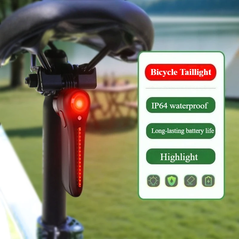Outdoor Intelligent Sensing Mountain Bike Charging Brake Water Tail Light Road Cycling Bike Night Riding Light Type-C Charging
Outdoor Intelligent Sensing Mountain Bike Charging Brake Water Tail Light Road Cycling Bike Night Riding Light Type-C Charging