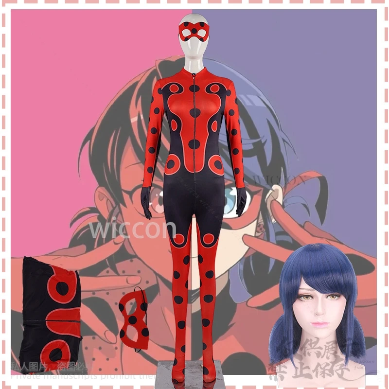 Anime Jirai Kei Girls Lady Cos Kawaii Hero Costume Spandex Bodysuits Black Red Zentai Jumpsuit Wig Mask Halloween Customized
Anime Jirai Kei Girls Lady Cos Kawaii Hero Costume Spandex Bodysuits Black Red Zentai Jumpsuit Wig Mask Halloween Customized