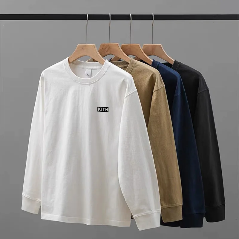 Embroidery Cotton 100% Long-sleeved Men's T Shirt 2025 New Round-collar Solid-color women T-shirt for Male Tshirt Man Tops Tees
Embroidery Cotton 100% Long-sleeved Men's T Shirt 2025 New Round-collar Solid-color women T-shirt for Male Tshirt Man Tops Tees
