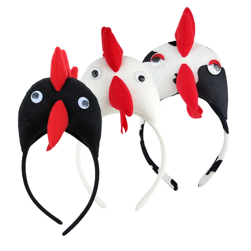 3 Pcs Chick Headband Animal Headbands White Black Flower Chicken Headdress Cartoon Party Photo Prop Cosplay Accessories
3 Pcs Chick Headband Animal Headbands White Black Flower Chicken Headdress Cartoon Party Photo Prop Cosplay Accessories