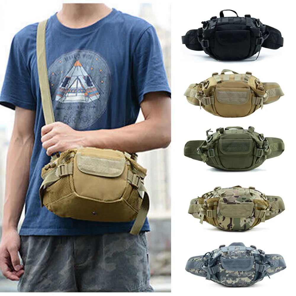 Mens Tactical Military Sling Chest Bag Crossbody Molle Shoulder Waist Belt Pack with Multiple Pockets Hunting Bag
Mens Tactical Military Sling Chest Bag Crossbody Molle Shoulder Waist Belt Pack with Multiple Pockets Hunting Bag