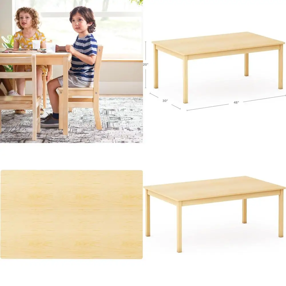 Детский деревянный игровой стол: 30 x 48, высота 20 дюймов, на 6 мест, идеально подходит для игровых комнат, детских садов, домашнего обучения и методики Монтессори.
Детский деревянный игровой стол: 30 x 48, высота 20 дюймов, на 6 мест, идеально подходит для игровых комнат, детских садов, домашнего обучения и методики Монтессори.