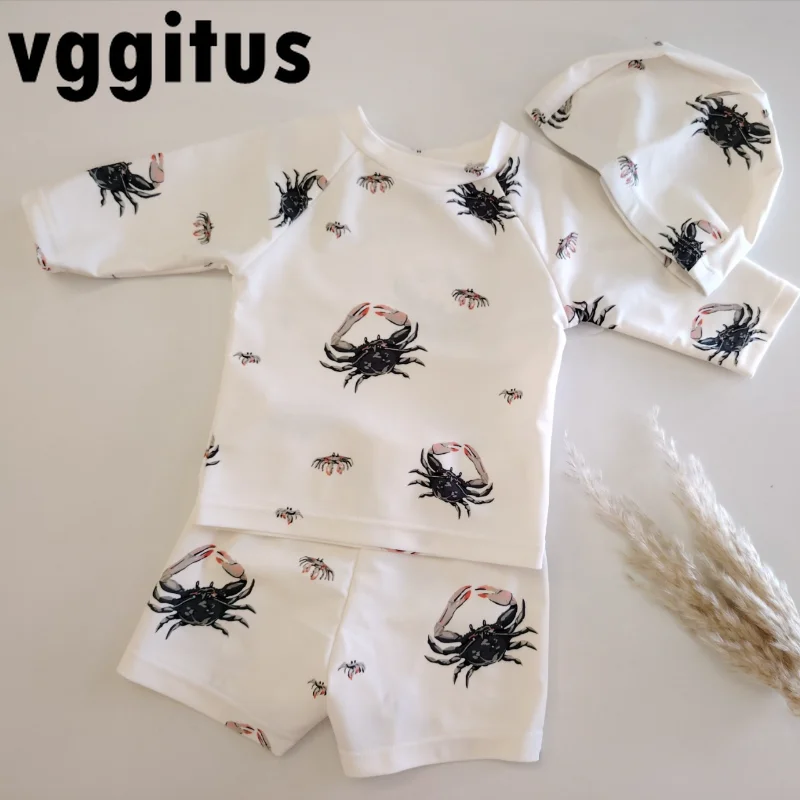 2025 New Summer Boys' Sun Protective Split Swimsuit Cartoon Crab Raglan Sleeve Swimwear Sets Child Water Park/Beach Suit H8208
2025 New Summer Boys' Sun Protective Split Swimsuit Cartoon Crab Raglan Sleeve Swimwear Sets Child Water Park/Beach Suit H8208