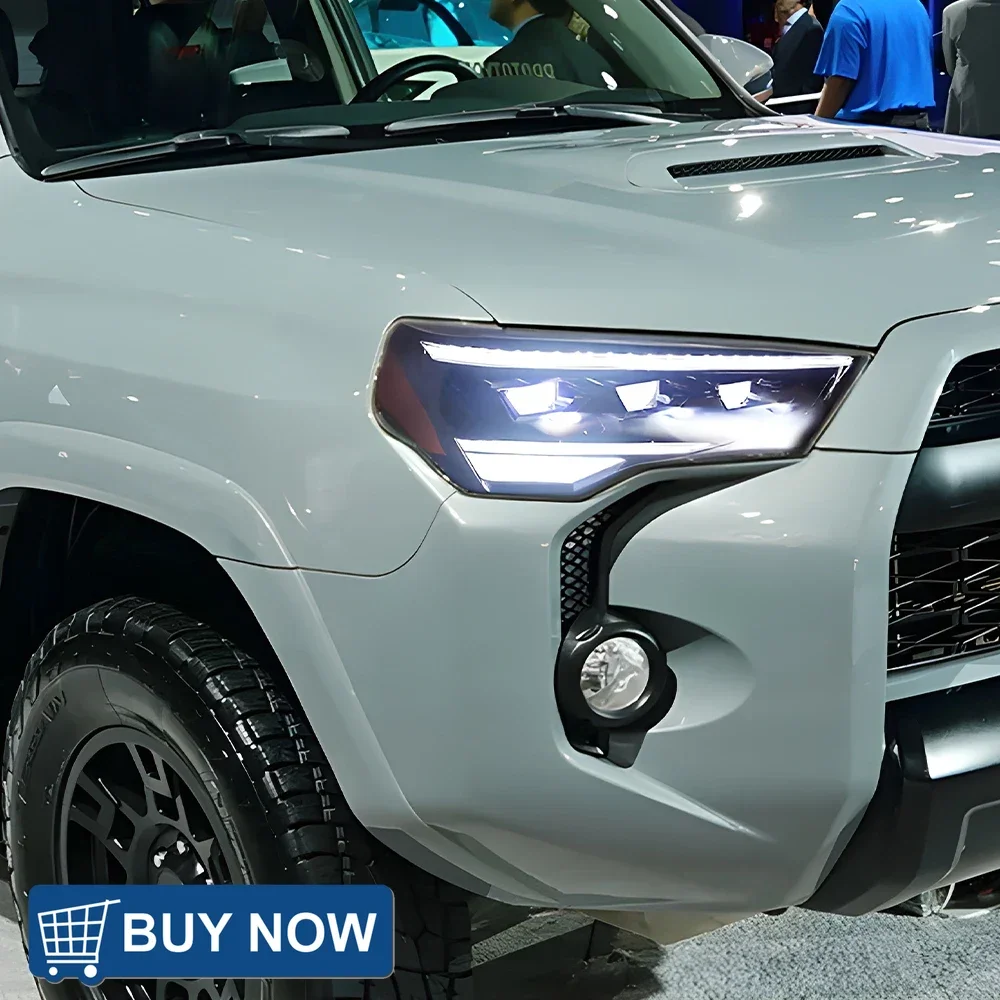Автоматическая фара для Toyota 4Runner 2014-2021, светодиодная автомобильная фара, новое обновление, эффект запуска, динамический свет, аксессуары с тройными линзами
Автоматическая фара для Toyota 4Runner 2014-2021, светодиодная автомобильная фара, новое обновление, эффект запуска, динамический свет, аксессуары с тройными линзами