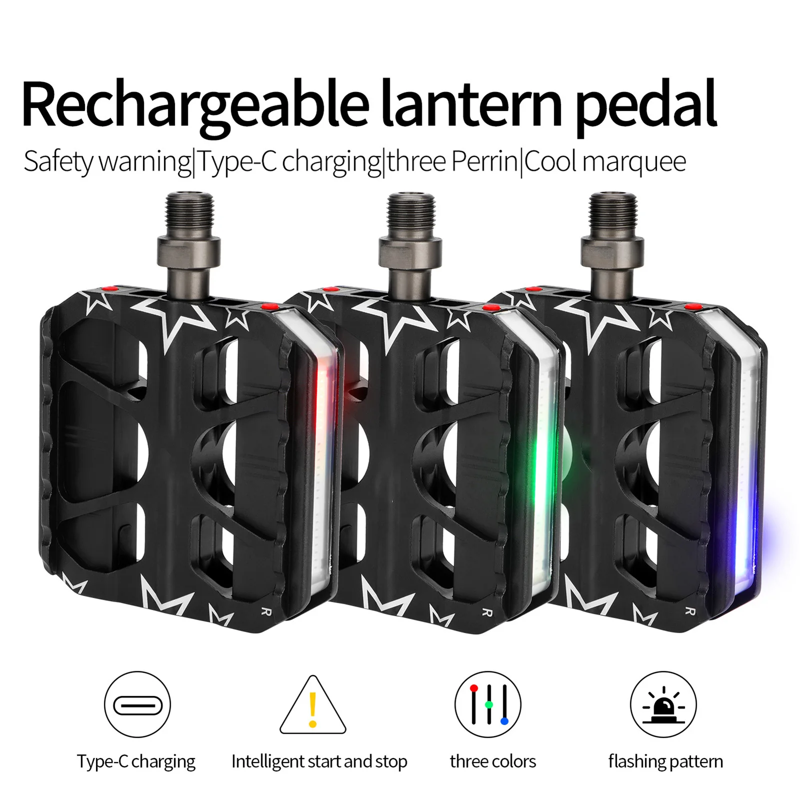 Smart Bike Pedals with LED Lights 360° Visibility 7 Lighting Modes Rechargeable Pedals for Security Cycling Bike Pedals
Smart Bike Pedals with LED Lights 360° Visibility 7 Lighting Modes Rechargeable Pedals for Security Cycling Bike Pedals