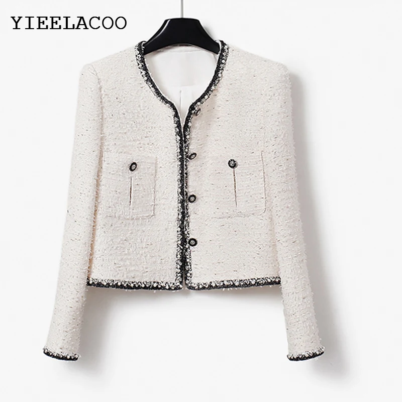 Beige Jacket Butterfly white diamond woolen jacket, fashionable and versatile exquisite short top Classic women's jacket
Beige Jacket Butterfly white diamond woolen jacket, fashionable and versatile exquisite short top Classic women's jacket