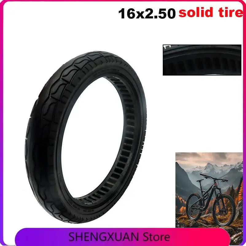 16X2.50 Bicycle and Mountain Bike Solid Tires 16 Inch Folding Electric Vehicle Uninflated Tires Solid Rubber Tires Durable
16X2.50 Bicycle and Mountain Bike Solid Tires 16 Inch Folding Electric Vehicle Uninflated Tires Solid Rubber Tires Durable