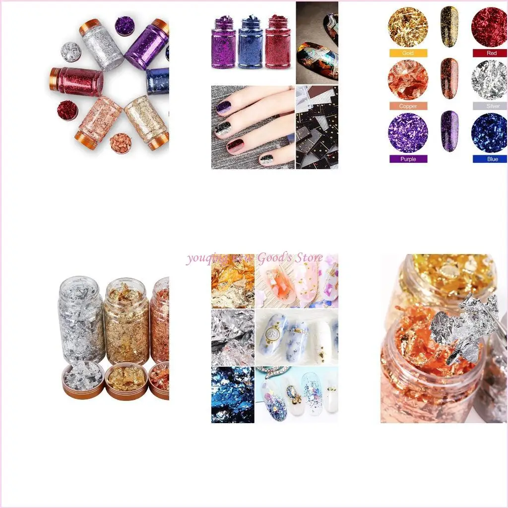 57QA хлопья позолоты, хлопья золотой фольги, сусальное золото с пинцетом для рисования ногтей, художественное ремесло, ювелирных
57QA хлопья позолоты, хлопья золотой фольги, сусальное золото с пинцетом для рисования ногтей, художественное ремесло, ювелирных