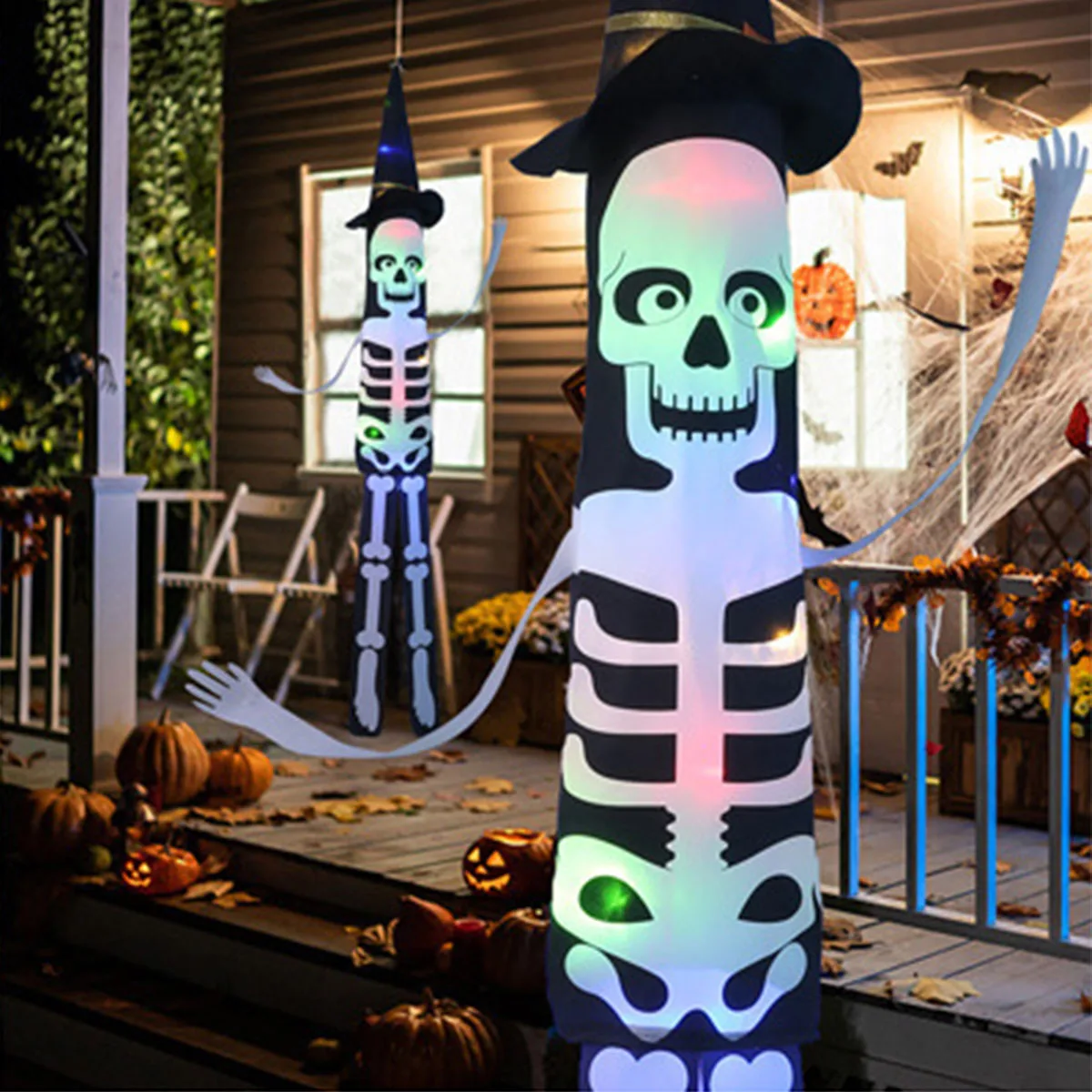 1Pcs Haunting Ambiance Halloween Party Yard Decorations Wizard Hat Bat Pumpkin Skeleton String Lights for Ghost Festival
1Pcs Haunting Ambiance Halloween Party Yard Decorations Wizard Hat Bat Pumpkin Skeleton String Lights for Ghost Festival
