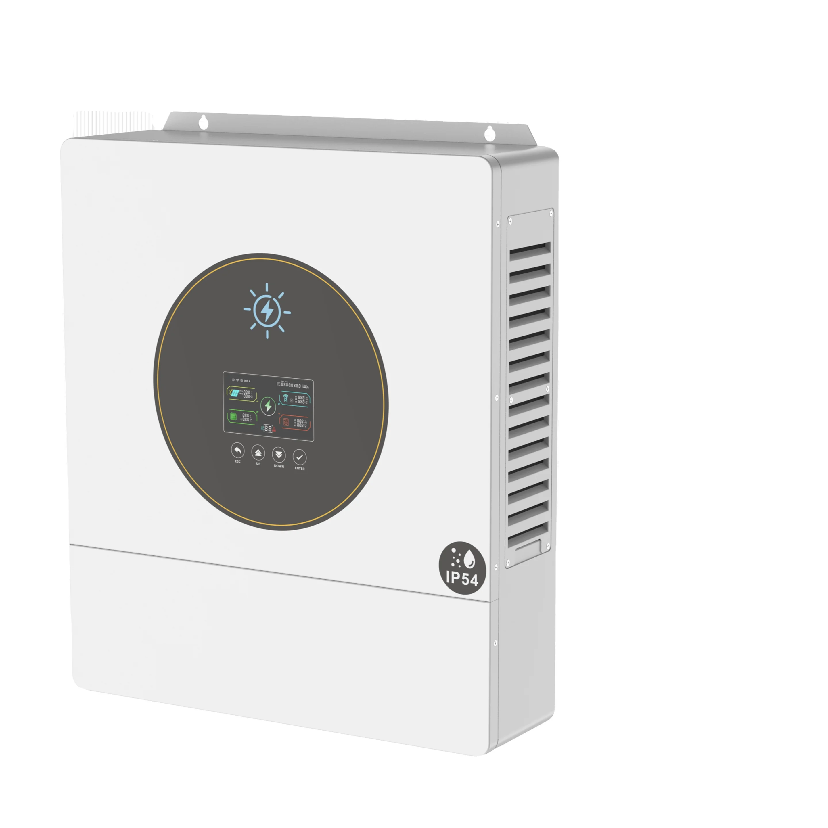 11000W 48V Dual MPPT Pure Sine Wave 500VDC PV Input Smart Load Control On-Off Grid Hybrid Solar Inverter for Home Power System
11000W 48V Dual MPPT Pure Sine Wave 500VDC PV Input Smart Load Control On-Off Grid Hybrid Solar Inverter for Home Power System