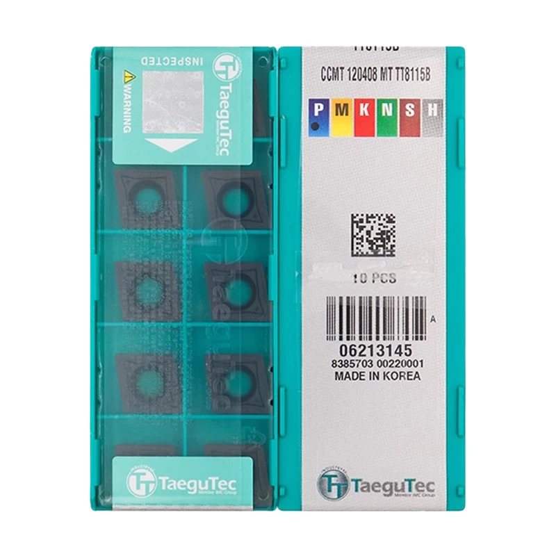 TaeguTec Original CCMT120404 CCMT120408 MT TT5100 TT8115B TT8125B TT7015 TT8020 CNC Lathe Carbide Turning Inserts 10pcs
TaeguTec Original CCMT120404 CCMT120408 MT TT5100 TT8115B TT8125B TT7015 TT8020 CNC Lathe Carbide Turning Inserts 10pcs