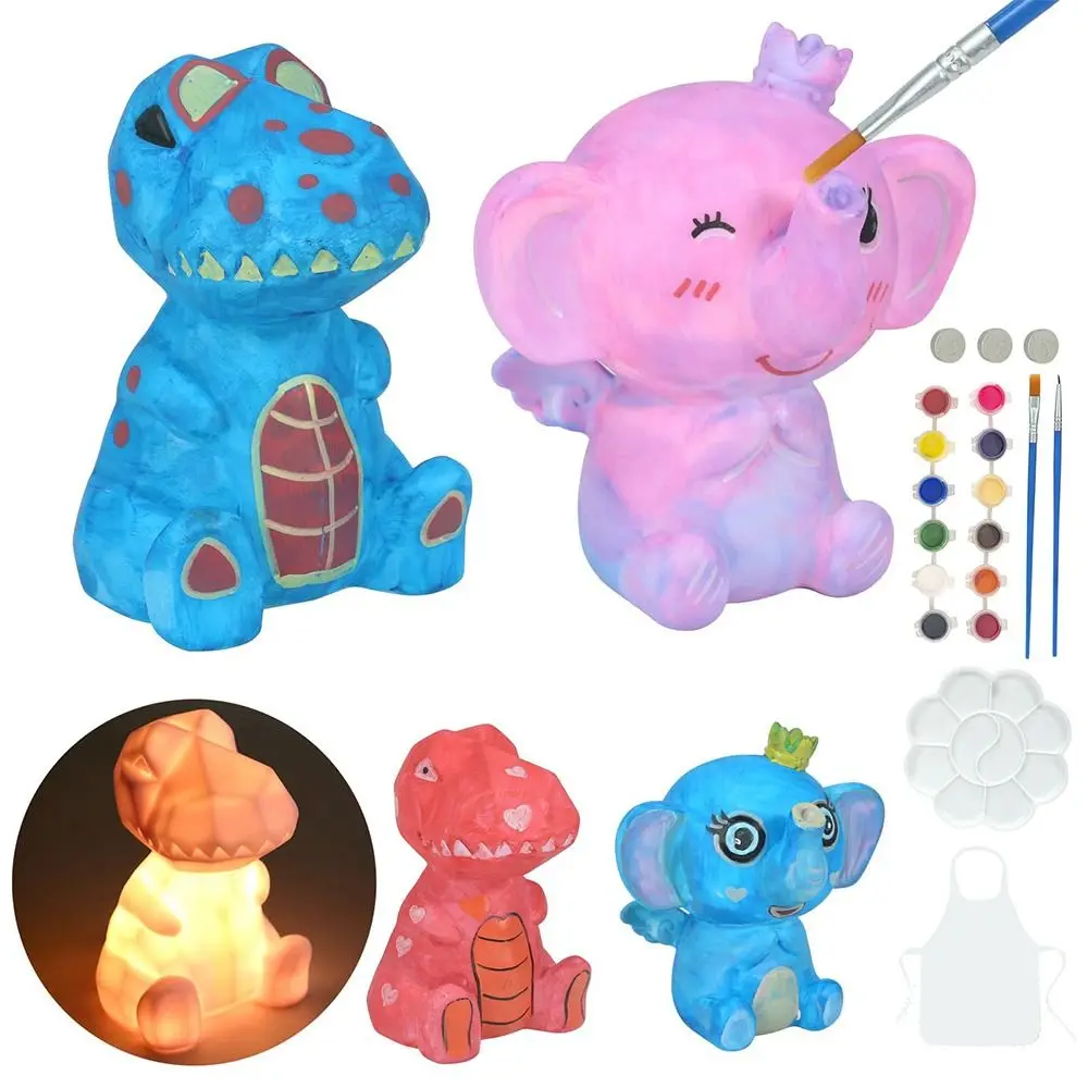 New Vinyl Painting Lamp Kit Animal Pattern DIY Material Night Light Crafts with Brushes Elephant Lights Painting Art Supplies
New Vinyl Painting Lamp Kit Animal Pattern DIY Material Night Light Crafts with Brushes Elephant Lights Painting Art Supplies