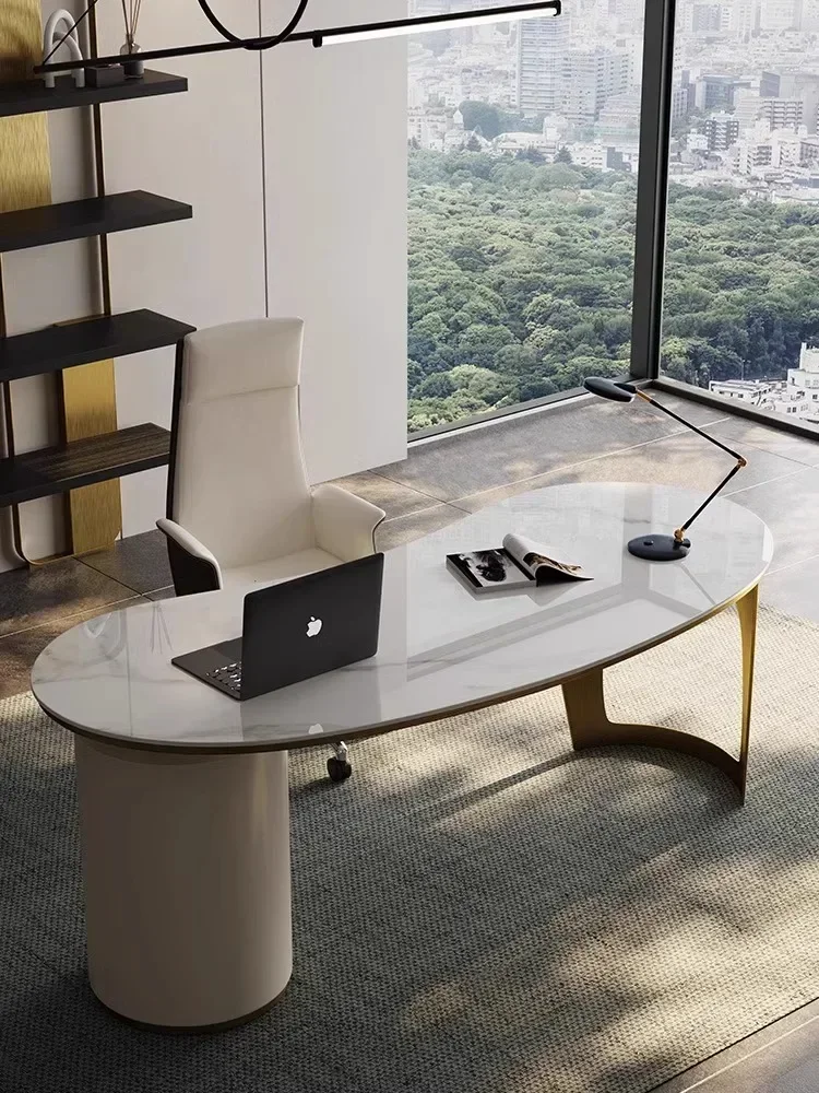 ff Stone Plate Light Luxury Study Desk Office Computer Writing Desk Bookcase Integrated Home
ff Stone Plate Light Luxury Study Desk Office Computer Writing Desk Bookcase Integrated Home