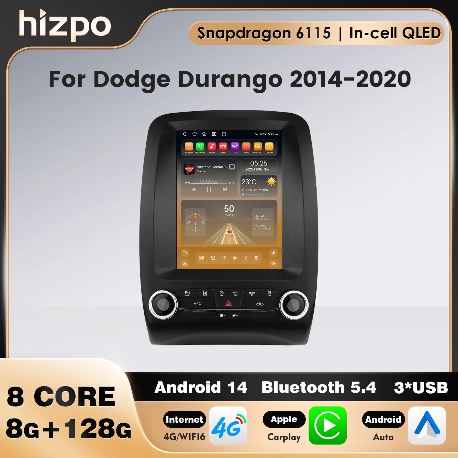 4G-LTE Multimedia GPS CarPlay Bluetooth For Dodge Durango 2014 - 2020 Android Auto SWC 360camera 2DIN Navigation Stereo OBD DAB+
4G-LTE Multimedia GPS CarPlay Bluetooth For Dodge Durango 2014 - 2020 Android Auto SWC 360camera 2DIN Navigation Stereo OBD DAB+