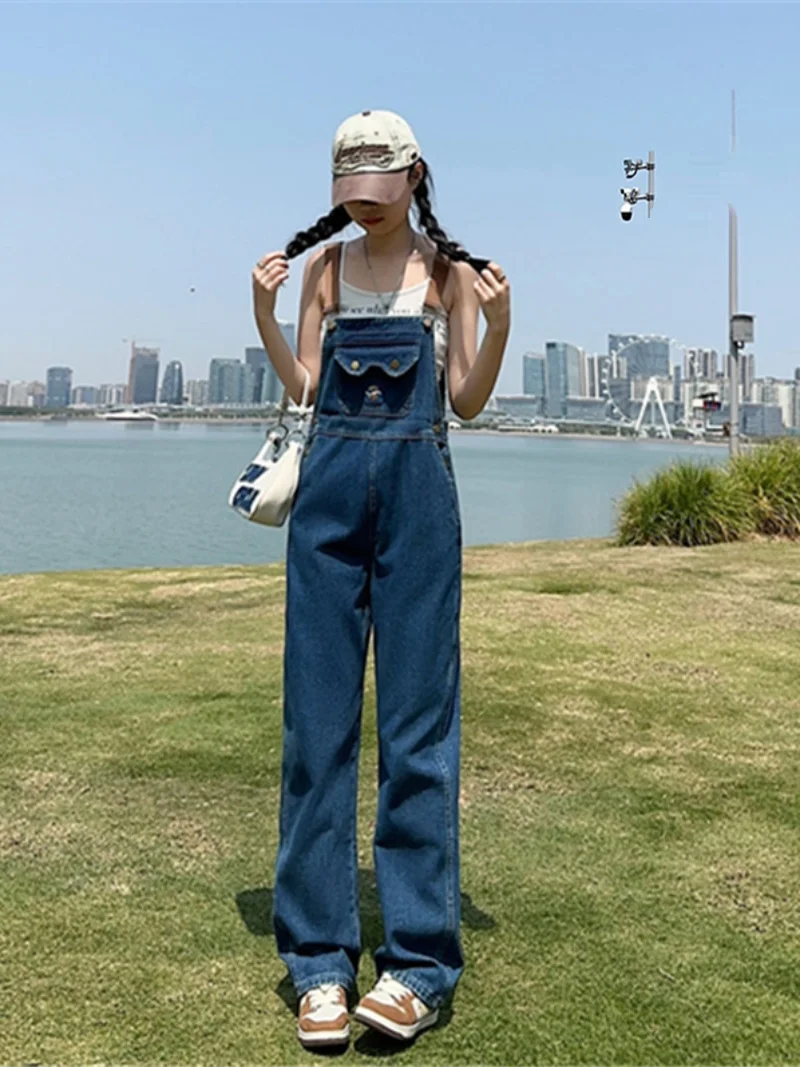 Двусторонний джинсовый комбинезон женский, прямой крой, свободный, милый, студенческий, маленький размер, широкие штанины, повседневный, с высокой талией, длинный...
Двусторонний джинсовый комбинезон женский, прямой крой, свободный, милый, студенческий, маленький размер, широкие штанины, повседневный, с высокой талией, длинный...