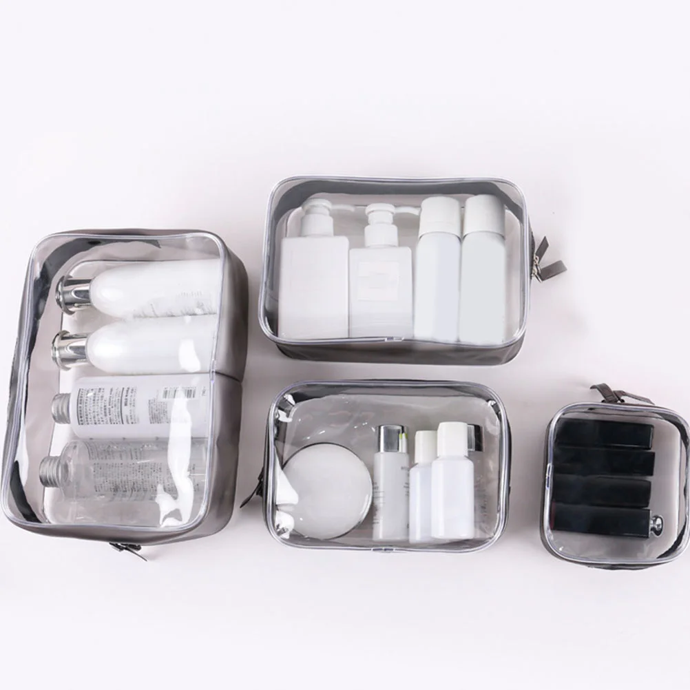 4Pcs Waterproof Storage Bag PVC Travel Toiletry Clear Multipurpose Bag Lightweight Durable Zipper Practical Long Life
4Pcs Waterproof Storage Bag PVC Travel Toiletry Clear Multipurpose Bag Lightweight Durable Zipper Practical Long Life