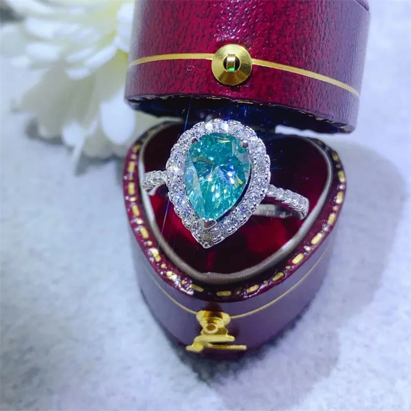 Luxury Platinum Solid Platinum PT950 Women's Ring Diamond Green Water Drop Fashion Birthday Gift
Luxury Platinum Solid Platinum PT950 Women's Ring Diamond Green Water Drop Fashion Birthday Gift